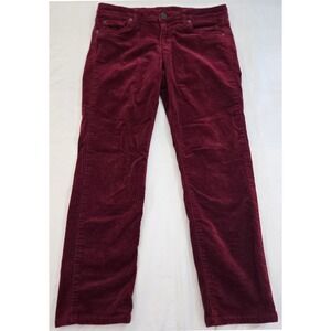 KUT from the‎ KLOTH 8 Corduroy Skinny Pants Burgundy Wine Stretch Fall Holiday